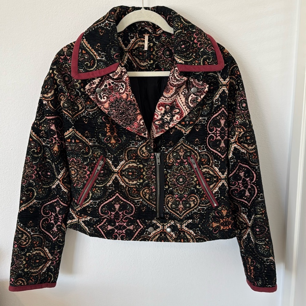 Free People Tapestry Bomber